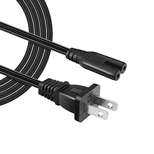 Brother Dymo LabelWriter ect. IBERLS【 UL Listed】 18 AWG 5ft Long Cable 2 Prong Power Cord for HP Envy/OfficeJet Epson Stylus/Workforce/Expression Premium/Artisan Canon Pixma/Maxify 